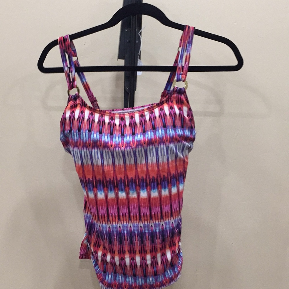 Women’s multicolor tankini swimsuit top
